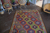 Vintage Mersin Mut Cicim Kilim 6.10ftx11ft