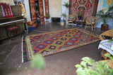 Vintage Mersin Mut Cicim Kilim 6.10ftx11ft