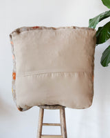 Floor pouf in a living room setting, pillow, turkish pillow, kilim pillow, home decor, decorative pillow, sham, rug pillow, decor, home decor, pouf, floor cushion, cushion, Portland, rugshop, Oregon, Wild Shaman, ottoman