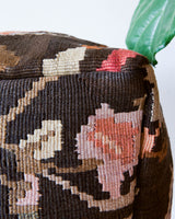 Floor pouf in a living room setting, pillow, turkish pillow, kilim pillow, home decor, decorative pillow, sham, rug pillow, decor, home decor, pouf, floor cushion, cushion, Portland, rugshop, Oregon, Wild Shaman, ottoman