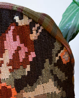 Floor pouf in a living room setting, pillow, turkish pillow, kilim pillow, home decor, decorative pillow, sham, rug pillow, decor, home decor, pouf, floor cushion, cushion, Portland, rugshop, Oregon, Wild Shaman, ottoman
