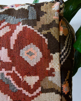 Floor pouf in a living room setting, pillow, turkish pillow, kilim pillow, home decor, decorative pillow, sham, rug pillow, decor, home decor, pouf, floor cushion, cushion, Portland, rugshop, Oregon, Wild Shaman, ottoman