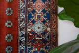 Vintage Turkish rug in a living room setting, pile rug, Turkish rug, vintage rug, portland, rug shop, bright colors, wild shaman, soft rug, bold color, Portland, Oregon, rug store, rug shop, local shop, antique rug