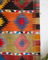 Turkish rug, vintage rug, flat weave, kilim rug, large area rug, square rug, Wild Shaman, Portland, Oregon, rug store, rug shop, local shop, bright colors, area rug, red rug, bold color