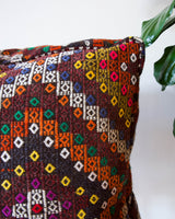 Floor pouf in a living room setting, pillow, turkish pillow, kilim pillow, home decor, decorative pillow, sham, rug pillow, decor, home decor, pouf, floor cushion, cushion, Portland, rugshop, Oregon, Wild Shaman, ottoman