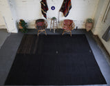 goat hair, natural, organic, goat hair rug, brown rug, portland, rug shop, rug store, flat weave, kilim rug, black rug, modern rug
