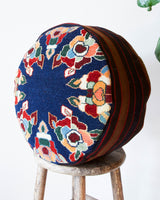 Floor pouf in a living room setting, pillow, turkish pillow, kilim pillow, home decor, decorative pillow, sham, rug pillow, decor, home decor, pouf, floor cushion, cushion, Portland, rugshop, Oregon, Wild Shaman, ottoman