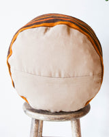 Floor pouf in a living room setting, pillow, turkish pillow, kilim pillow, home decor, decorative pillow, sham, rug pillow, decor, home decor, pouf, floor cushion, cushion, Portland, rugshop, Oregon, Wild Shaman, ottoman