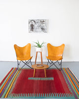 Turkish rug, vintage rug, flat weave, kilim rug, large area rug, square rug, Wild Shaman, Portland, Oregon, rug store, rug shop, local shop, bright colors, area rug, red rug, bold color