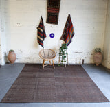 goat hair, natural, organic, goat hair rug, brown rug, portland, rug shop, rug store, flat weave, kilim rug, black rug, modern rug