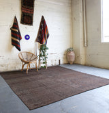 goat hair, natural, organic, goat hair rug, brown rug, portland, rug shop, rug store, flat weave, kilim rug, black rug, modern rug