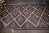 Vintage Mersin Mut Cicim Kilim 6.5ftx11ft