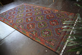 Vintage Mersin Mut Cicim Kilim 6.4ftx10.7ft