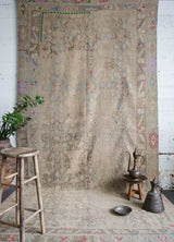 old rug, antique rug, earthy colors, faded colors, Turkish rug, vintage rug, flat weave, kilim rug, large area rug, square rug, Wild Shaman, Portland, Oregon, rug store, rug shop, local shop