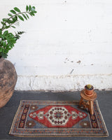 old rug, antique rug, earthy colors, faded colors, turkish rug, vintage rug, flat weave, mini rug, pile rug, Wild Shaman, Portland, Oregon, rug store, rug shop, local shop, kilim rug