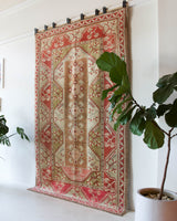 old rug, antique rug, earthy colors, faded colors, Turkish rug, vintage rug, flat weave, kilim rug, large area rug, square rug, Wild Shaman, Portland, Oregon, rug store, rug shop, local shop