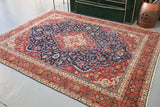 Old Persian Rug 6ftx8ft