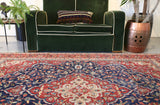 Old Persian Rug 6ftx8ft