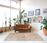 old rug, antique rug, earthy colors, faded colors, Turkish rug, vintage rug, soft rug, Portland, Oregon, rug store, rug shop, local shop, pile rug, ottoman rug, oriental rug, floral rug