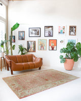 old rug, antique rug, earthy colors, faded colors, Turkish rug, vintage rug, soft rug, Portland, Oregon, rug store, rug shop, local shop, pile rug, ottoman rug, oriental rug, floral rug