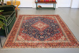 Old Persian Rug 6ftx8ft
