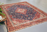 Old Persian Rug 6ftx8ft