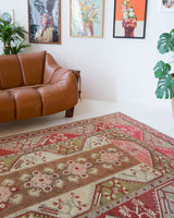 old rug, antique rug, earthy colors, faded colors, Turkish rug, vintage rug, flat weave, kilim rug, large area rug, square rug, Wild Shaman, Portland, Oregon, rug store, rug shop, local shop