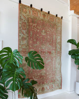 old rug, antique rug, earthy colors, faded colors, Turkish rug, vintage rug, soft rug, Portland, Oregon, rug store, rug shop, local shop, pile rug, ottoman rug, oriental rug, floral rug