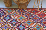 Vintage Mersin Cicim Kilim 4.9ftx9.9ft