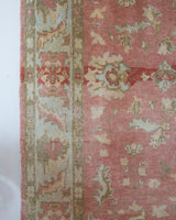 old rug, antique rug, earthy colors, faded colors, Turkish rug, vintage rug, soft rug, Portland, Oregon, rug store, rug shop, local shop, pile rug, ottoman rug, oriental rug, floral rug