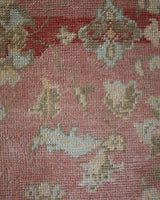 old rug, antique rug, earthy colors, faded colors, Turkish rug, vintage rug, soft rug, Portland, Oregon, rug store, rug shop, local shop, pile rug, ottoman rug, oriental rug, floral rug