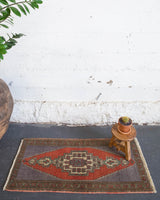 old rug, antique rug, earthy colors, faded colors, turkish rug, vintage rug, flat weave, mini rug, pile rug, Wild Shaman, Portland, Oregon, rug store, rug shop, local shop, kilim rug