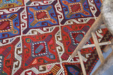 Vintage Mersin Cicim Kilim 4.9ftx9.9ft