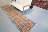 Vintage Anatolian Runner Rug 2.5ftx11ft