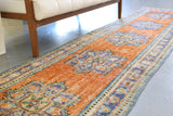 Vintage Anatolian Runner Rug 2.5ftx11ft