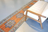 Vintage Anatolian Runner Rug 2.5ftx11ft