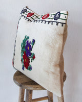 Floor pouf in a living room setting, pillow, turkish pillow, kilim pillow, home decor, decorative pillow, sham, rug pillow, decor, home decor, pouf, floor cushion, cushion, Portland, rugshop, Oregon, Wild Shaman, ottoman