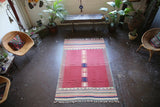 Vintage Bodrum Bos Kilim 4.7ftx7ft