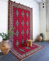 Turkish rug, vintage rug, flat weave, kilim rug, large area rug, square rug, Wild Shaman, Portland, Oregon, rug store, rug shop, local shop, bright colors, area rug, bold color