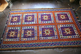 Vintage Mersin Mut Cicim Kilim 6.8ftx10.7ft