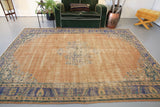 Vintage Demirci Oushak Rug 7ftx10ft