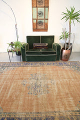 Vintage Demirci Oushak Rug 7ftx10ft