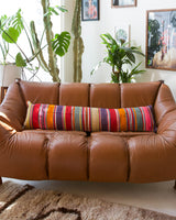 Floor pouf in a living room setting, pillow, turkish pillow, kilim pillow, home decor, decorative pillow, sham, rug pillow, decor, home decor, pouf, floor cushion, cushion, Portland, rugshop, Oregon, Wild Shaman, ottoman