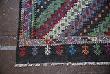 Vintage Mersin Mut Cicim Kilim 6.3ftx9.1ft
