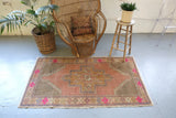 Vintage Anatolian Rug 4.8ftx6.6ft
