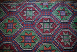 Vintage Mersin Mut Cicim Kilim 6.10ftx11.11ft