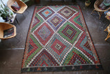 Vintage Mersin Mut Cicim Kilim 8.4ftx11.6ft