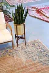 Vintage Demirci Oushak Rug 7.5ftx10ft