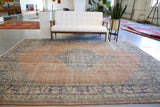 Vintage Demirci Oushak Rug 7.5ftx10ft