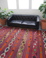 Turkish rug, vintage rug, flat weave, kilim rug, large area rug, square rug, Wild Shaman, Portland, Oregon, rug store, rug shop, local shop, bright colors, area rug, bold color